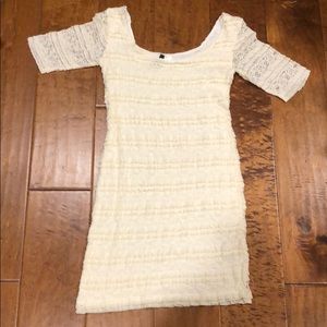 Cream colored lacy dress
